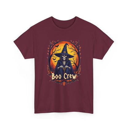 Boo Crew Halloween T-Shirt — Witch Skeleton Spooky Graphic Tee