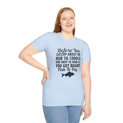 Funny Fish Fry, Unisex Softstyle T-Shirt