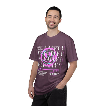 Be Happy, Unisex Garment-Dyed T-shirt