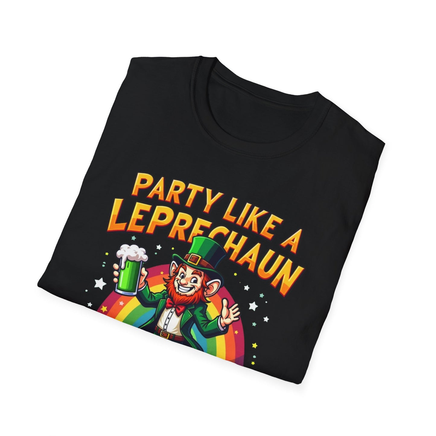 Party Like a Leprechaun T-Shirt — St. Patrick’s Day Funny Rainbow Beer Tee