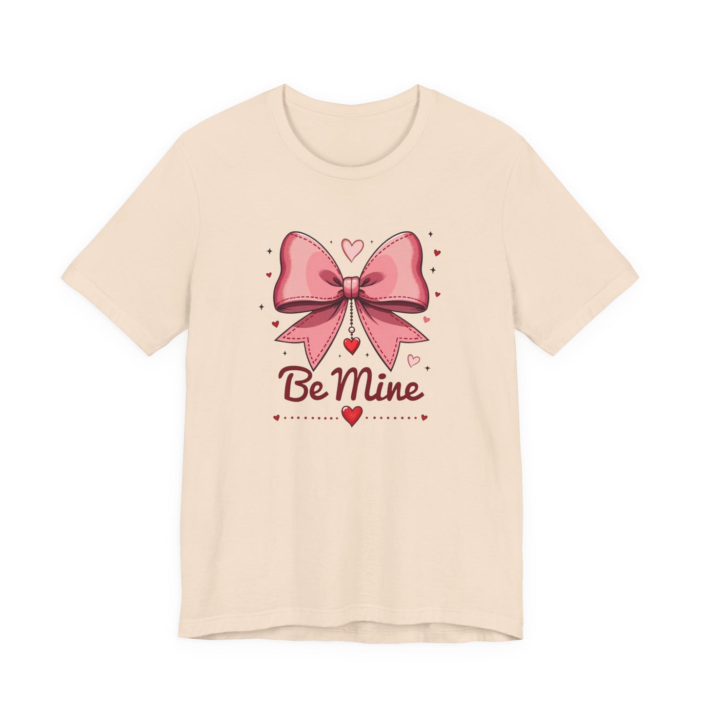 Valentine 'Be Mine' Pink Bow T‑Shirt