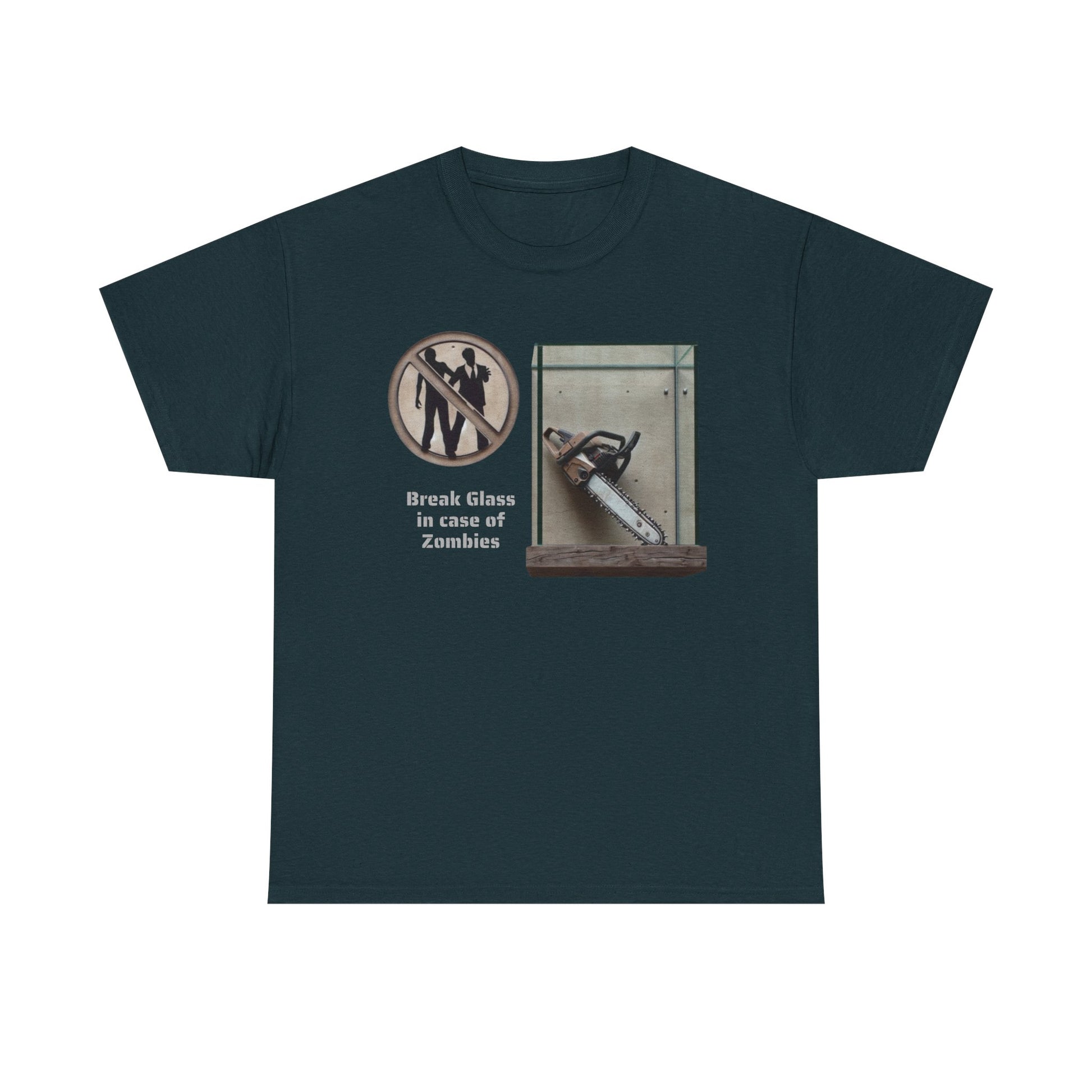 Break Glass, In Case Of Zombies, Unisex Heavy Cotton Tee - Psychonaut Swag