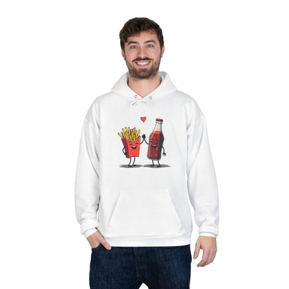 Fries and Soda Love, Unisex EcoSmart® Pullover Hoodie Sweatshirt