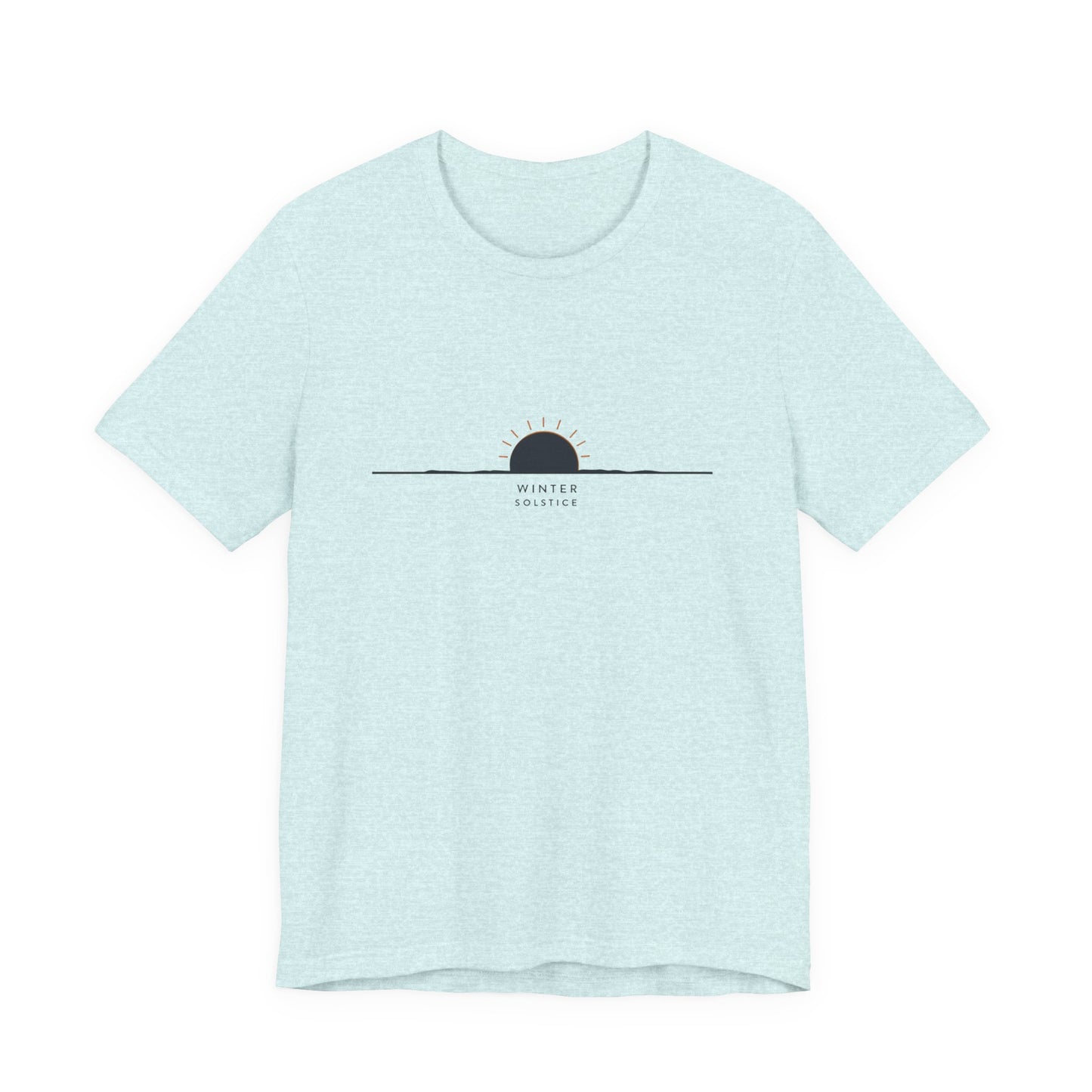 Sunrise Minimalist Tee — "Winter Solstice" Graphic T-Shirt