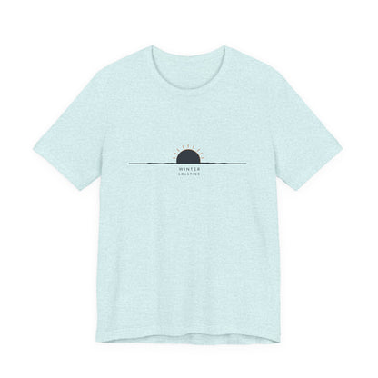 Sunrise Minimalist Tee — "Winter Solstice" Graphic T-Shirt