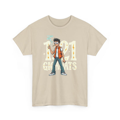Gigawatts of Power,  Unisex Heavy Cotton Tee, Graphic Shirt, Retro Tee, Casual Wear, Geek Fashion, Fun Gift - Psychonaut Swag