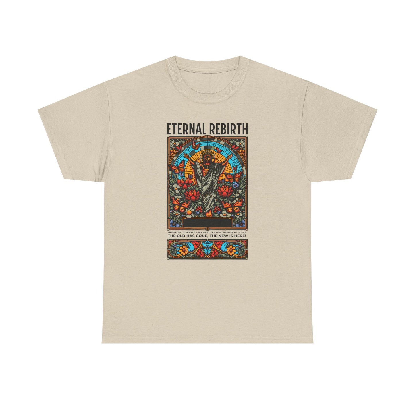 Eternal Rebirth Tee — Floral Mandala Stag Graphic T-Shirt