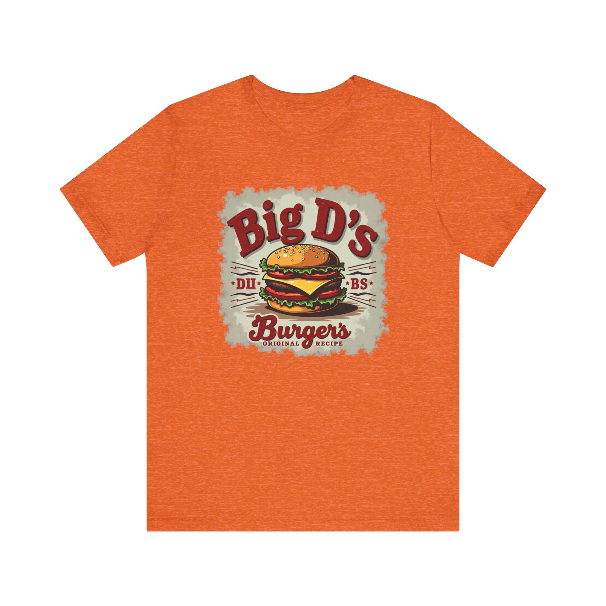 Big D's Burgers Unisex Jersey Tee - Fun Foodie Shirt, Casual Wear, Burger Lover Gift, Retro Fast Food T-Shirt, Summer BBQ Fashion - Psychonaut Swag