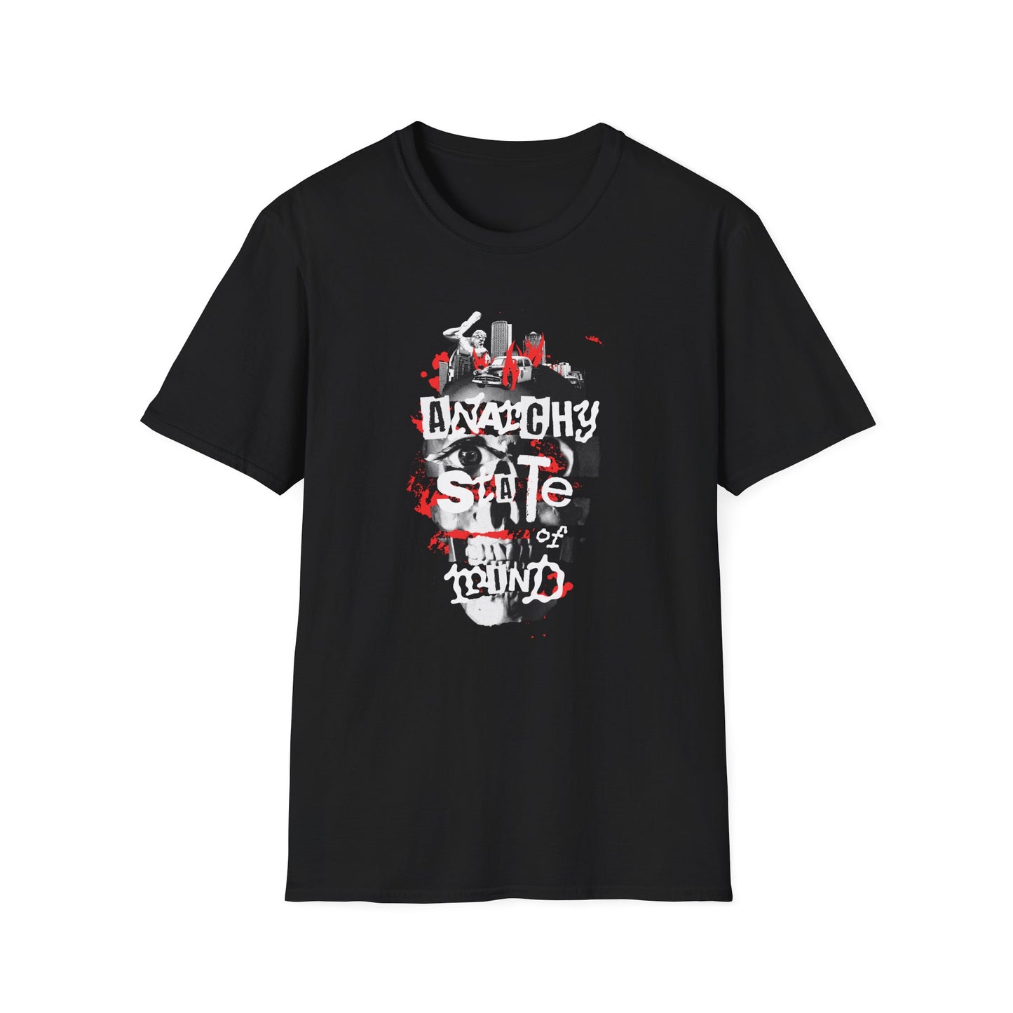Anarchy State of Mind T-Shirt — "Take Over the Fake Media" Graphic Tee