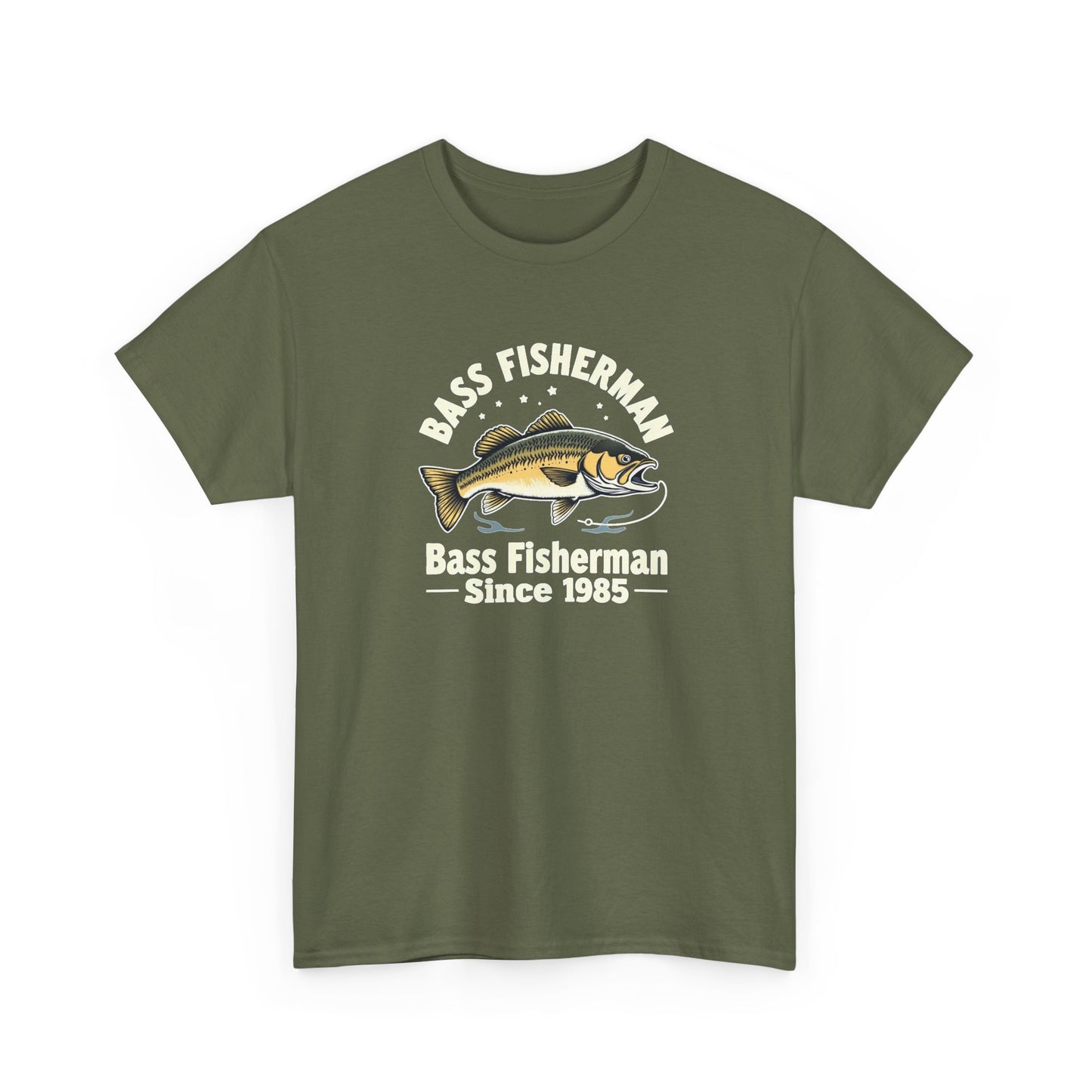 Bass Fisherman T-Shirt – "Bass Fisherman Since 1985" Vintage Fishing Tee