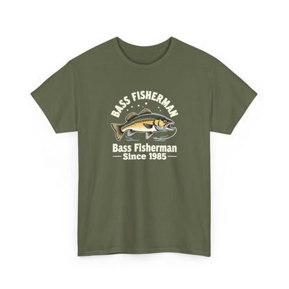 Bass Fisherman T-Shirt – "Bass Fisherman Since 1985" Vintage Fishing Tee