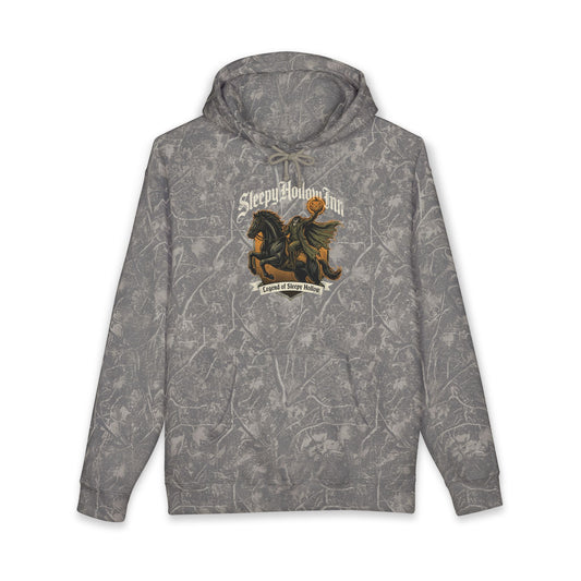 Mythic Rider Hoodie — Vintage Holiday Hotel Stay Graphic Hooded Sweatshirt