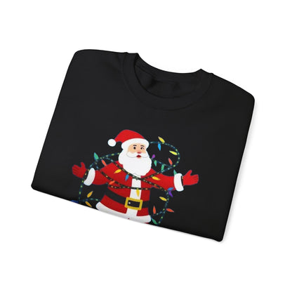 Christmas Santa Lights Crewneck Sweatshirt