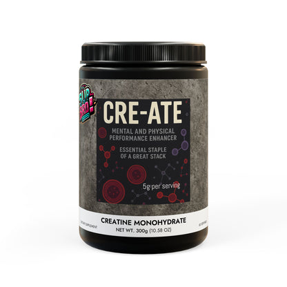 Creatine Monohydrate Supplement — 300g (10.58oz) for Mental & Physical Performance