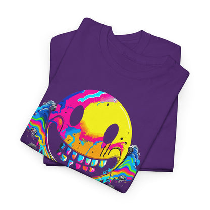 Drippy Smiley, Psychonaut Staple, Unisex Heavy Cotton Tee