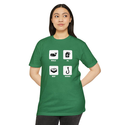Whale, Oil, Beef, Hooked Icon Graphic Tee