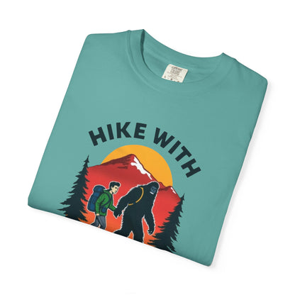 Hike With Squatch T-Shirt — Vintage Bigfoot Hiking Graphic Tee