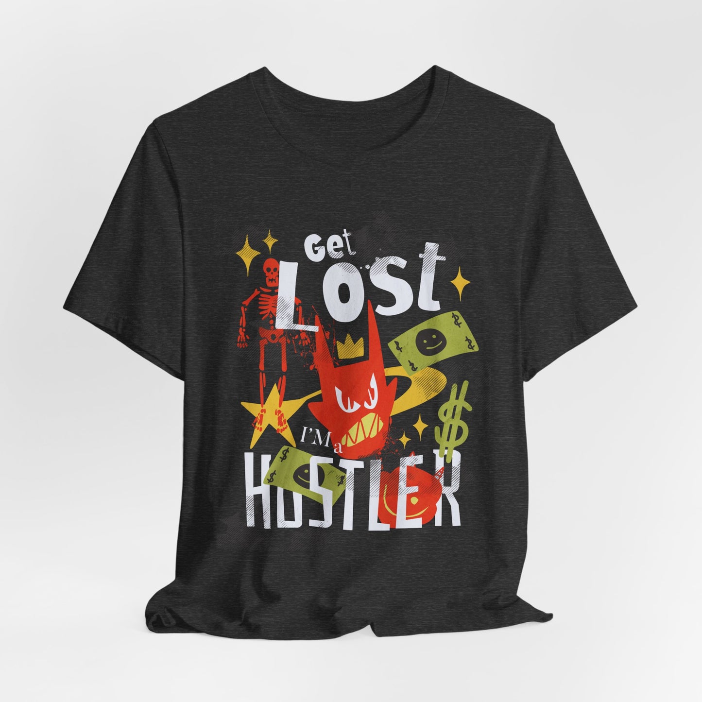 Get lost, Hustler Unisex Jersey Short Sleeve Tee