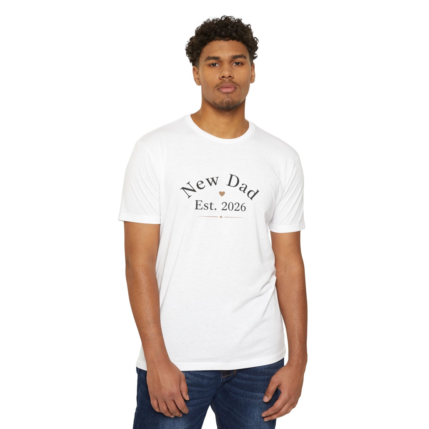 New Dad 2026, Unisex CVC Jersey T-shirt