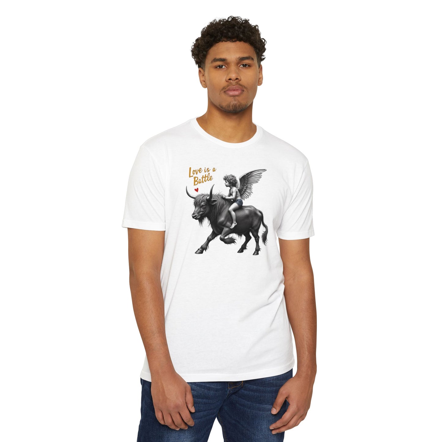 Cupid, Highland Bull Riding Shirt — 'Love Is a Battle'