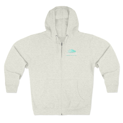 Advanced Mobile zip-up, Exploration Unisex Zip Hoodie, Cozy Zip Up, Casual Wear, Gift for Adventurers, Travel Enthusiasts