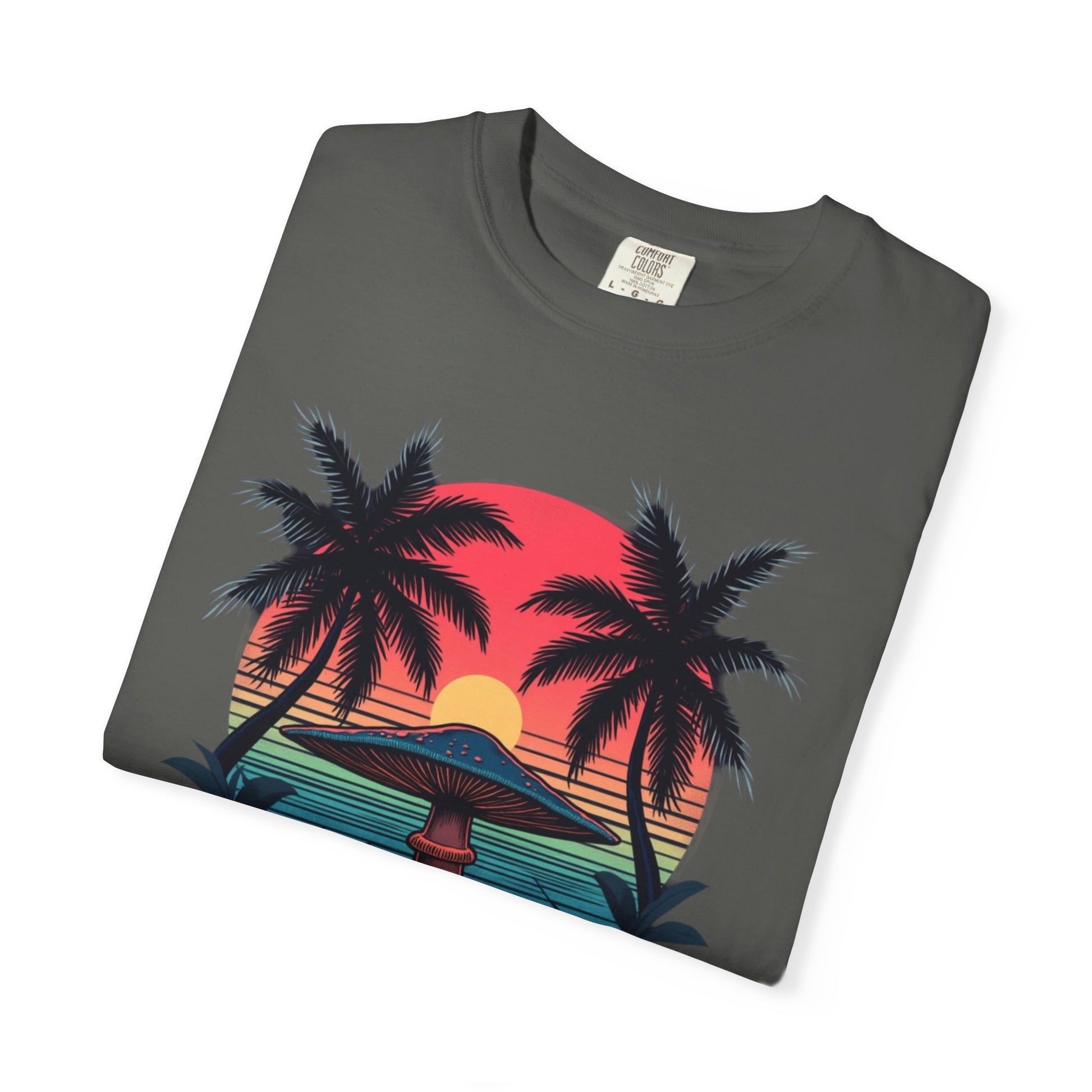 Miami Vibes, T-Shirt with Tropical Vibes Design, Summer Apparel, Beachwear, Gift for Vacation Lovers, Relaxed Style - Psychonaut Swag
