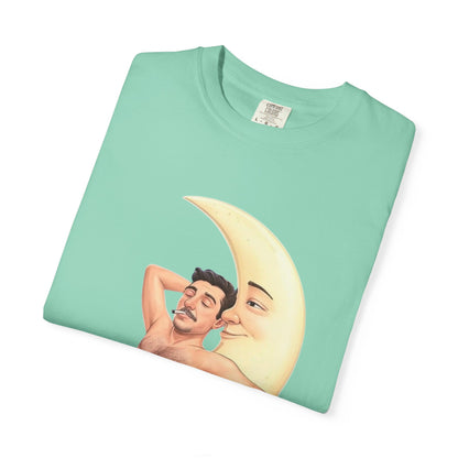 Spark got me to the Moon, Unisex Garment-Dyed T-shirt - Psychonaut Swag