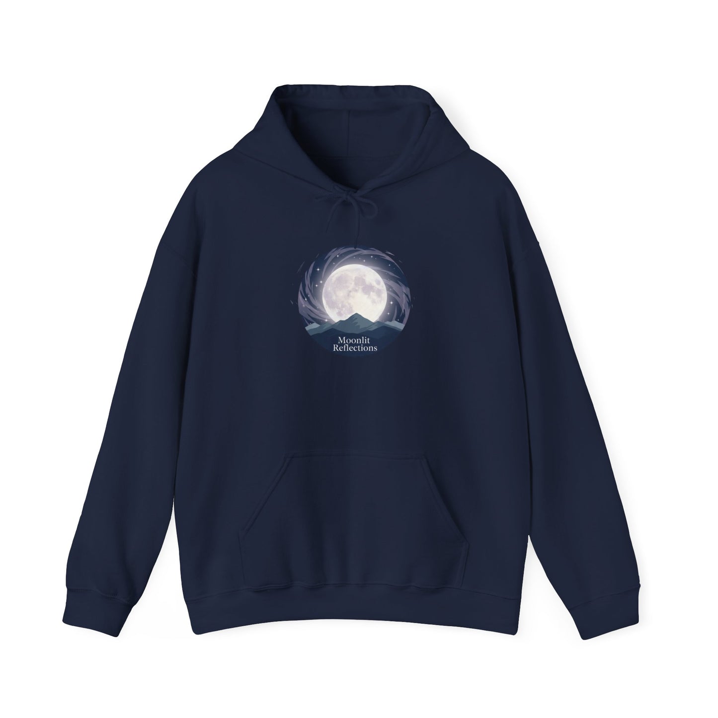 Moonlit Cove Hoodie – Serene Nightscape Graphic Sweatshirt