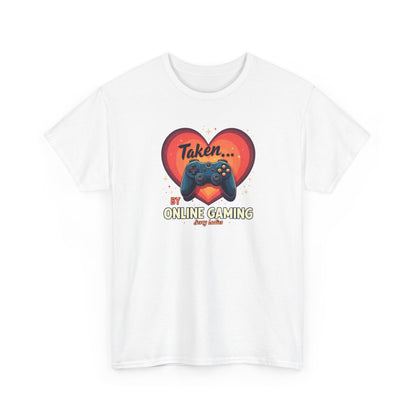 Taken by Online Gaming T-Shirt — Gamer Love Heart Controller Tee