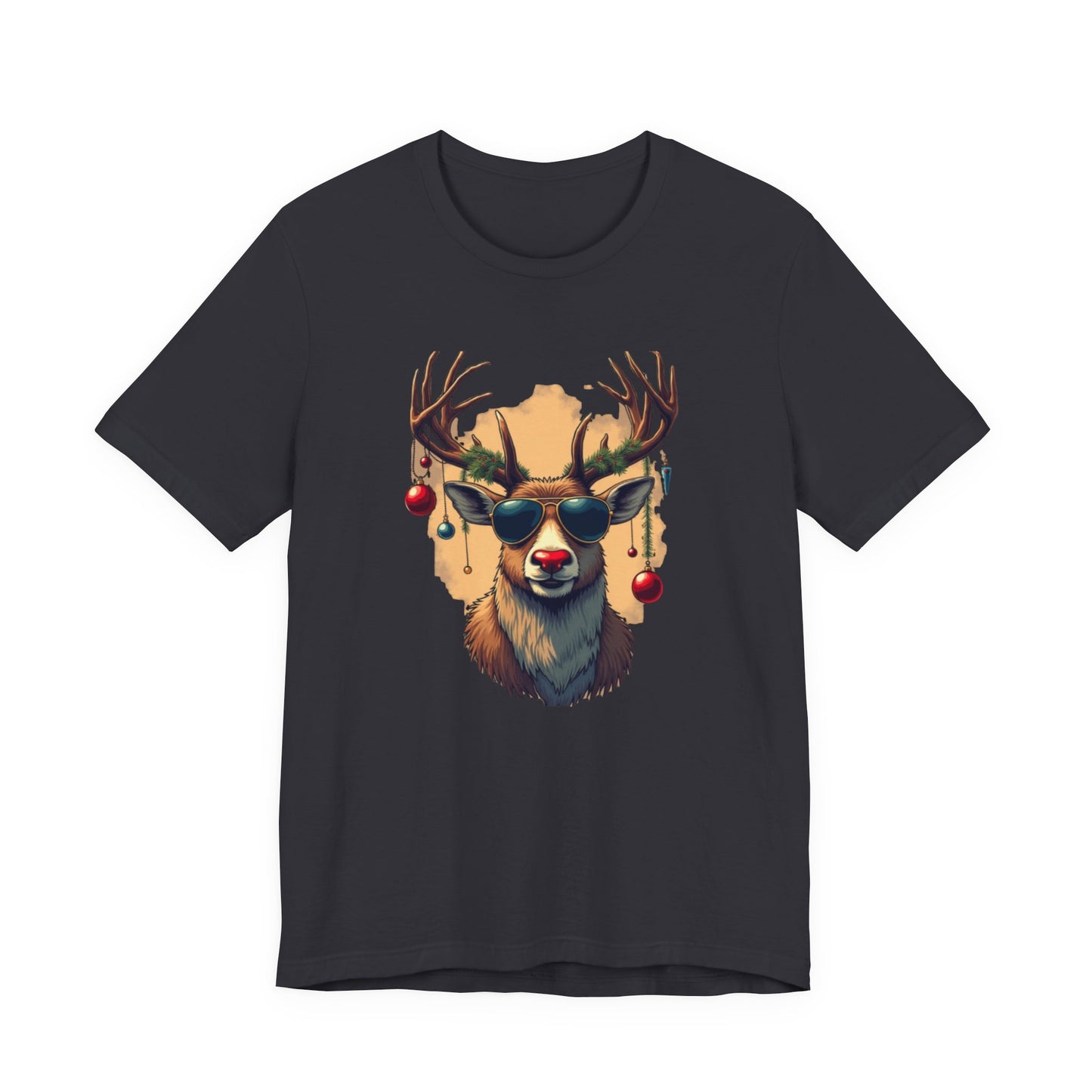 Rudolph the Party Animal, Unisex Jersey Short Sleeve Tee