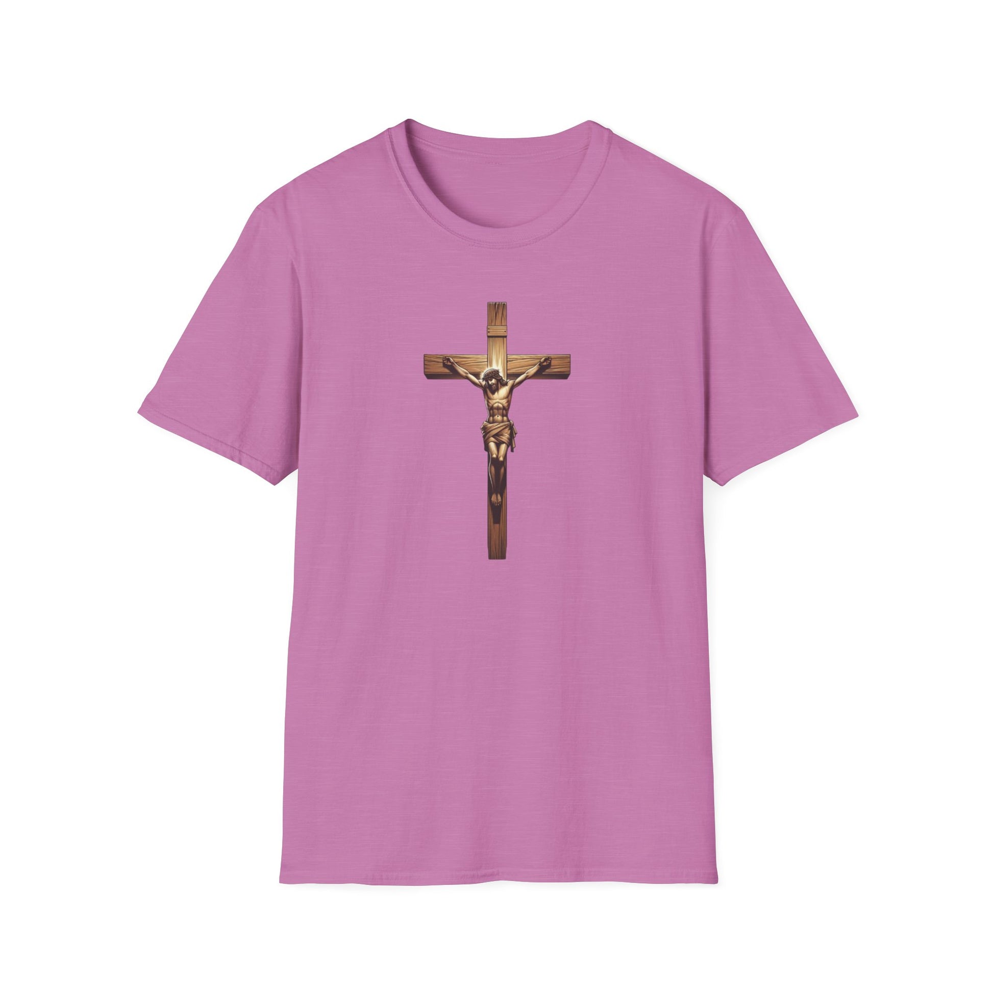 On the Cross, Unisex Softstyle T-Shirt - Psychonaut Swag