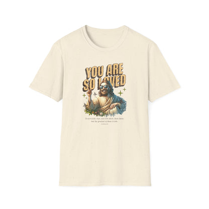 You Are So Loved T-Shirt — Inspirational Vintage Jesus Graphic Tee
