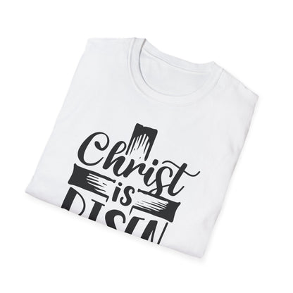 Christ is Risen, Crucifix Unisex Softstyle T-Shirt