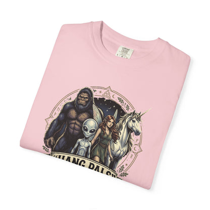 Hang Pals Graphic T-Shirt — Bigfoot, Alien & Unicorn Funny Crew Tee