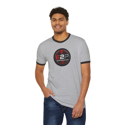 Extruder2Plate 3D Logo Ringer Tee (Extruder2Plate.com)