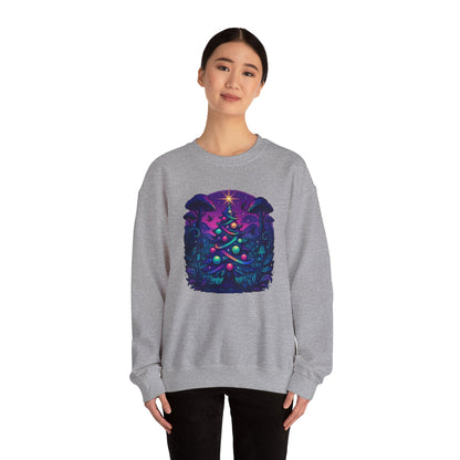 Psychedelic Christmas Tree, Unisex Heavy Blend™ Crewneck Sweatshirt