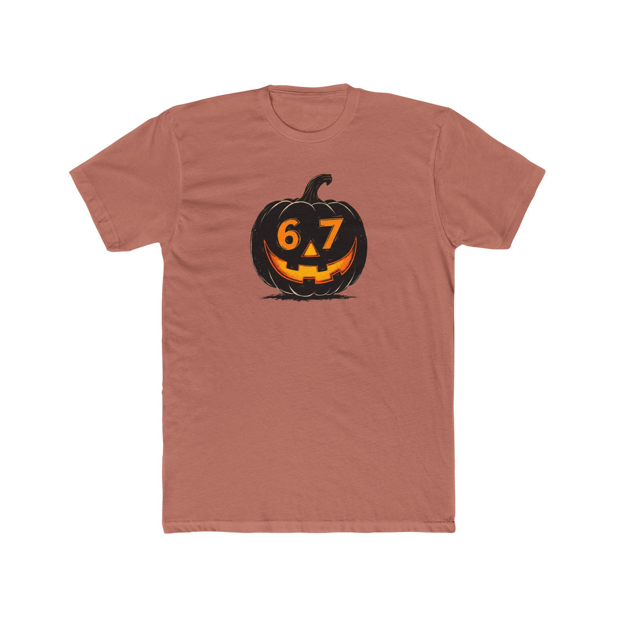 Halloween Jack-O'-Lantern Tee — 6/7 Pumpkin Graphic Shirt
