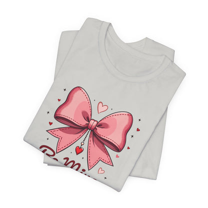 Valentine 'Be Mine' Pink Bow T‑Shirt