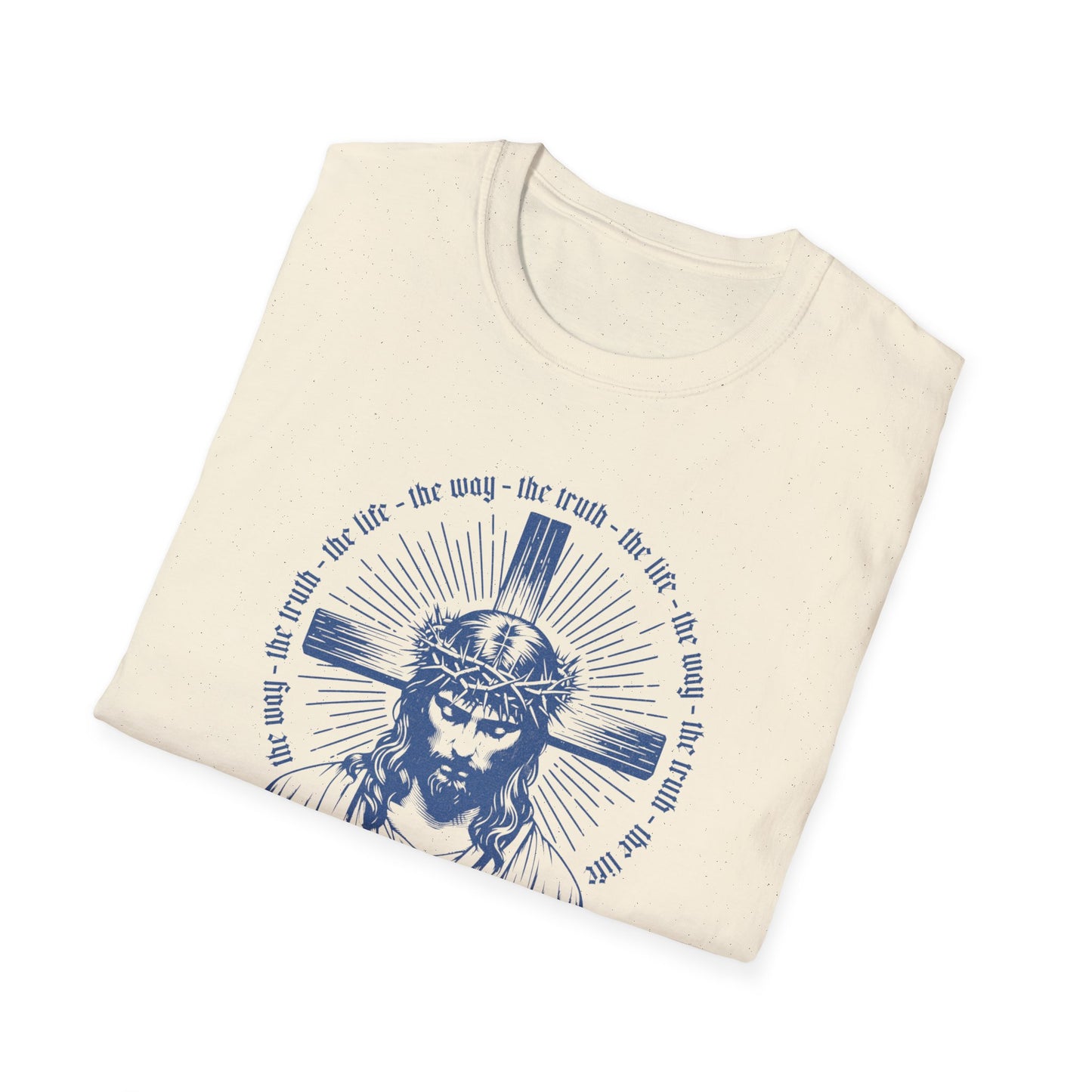 Jesus Portrait T-Shirt — Vintage Crown of Thorns Christian Tee