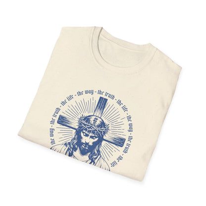 Jesus Portrait T-Shirt — Vintage Crown of Thorns Christian Tee