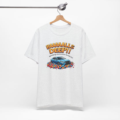 Baaaallls Deep, Unisex Jersey Short Sleeve Tee