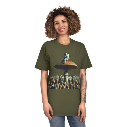 Astronaut on Mushroom, T-Shirt Psychedelic Explorer Unisex Faded Shirt - Psychonaut Swag