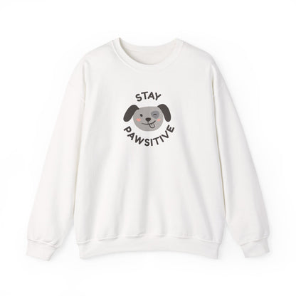 Stay Pawsitive Unisex Heavy Blend™ Crewneck Sweatshirt - Psychonaut Swag