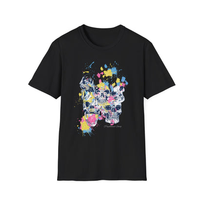 Split Skulls, Unisex Softstyle T-Shirt