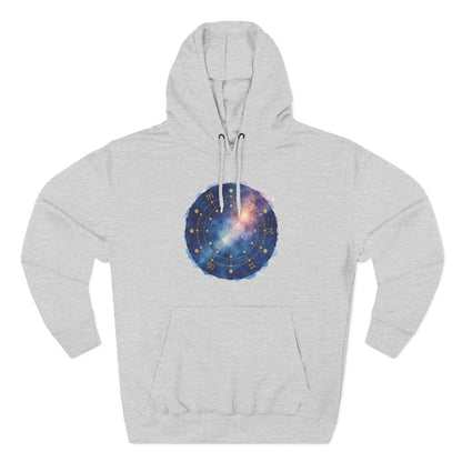 Galaxy Constellation Hoodie — Cosmic Star Map Fleece Pullover