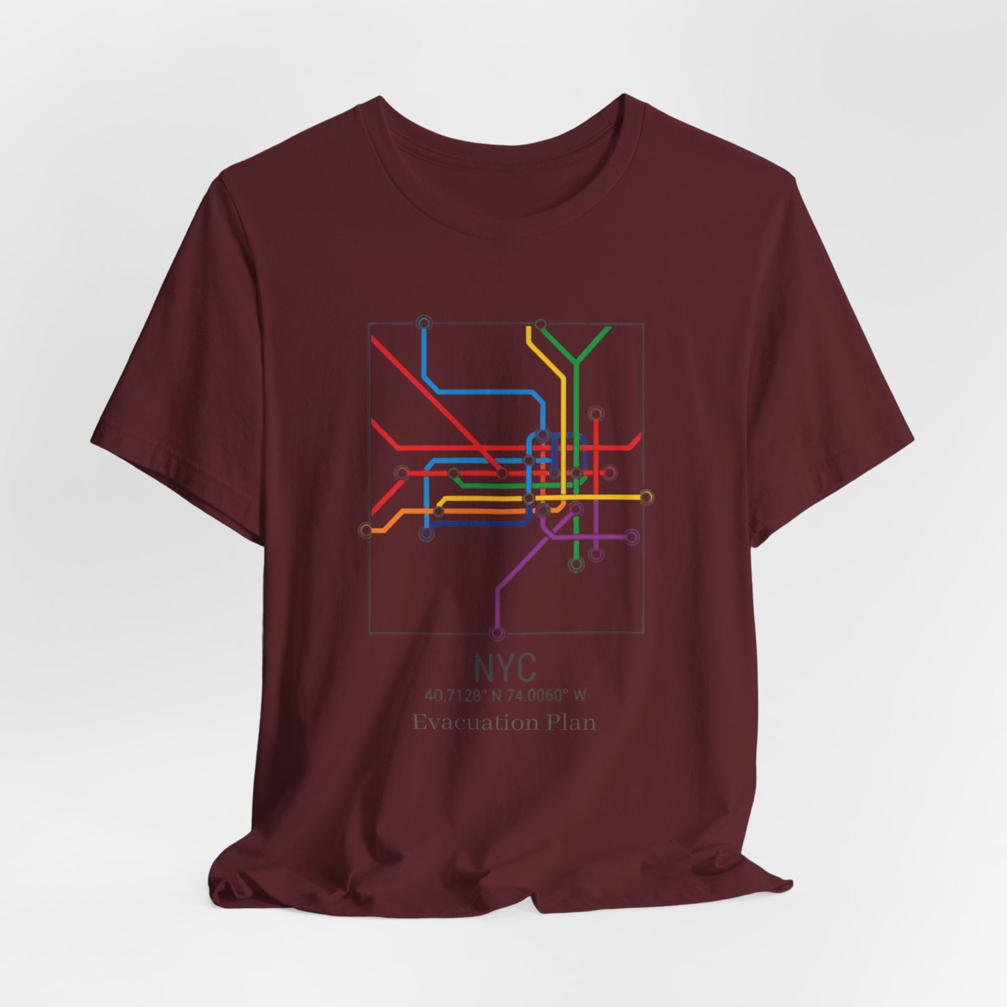 NYC Evacuation Plan, Unisex Jersey Short Sleeve Tee