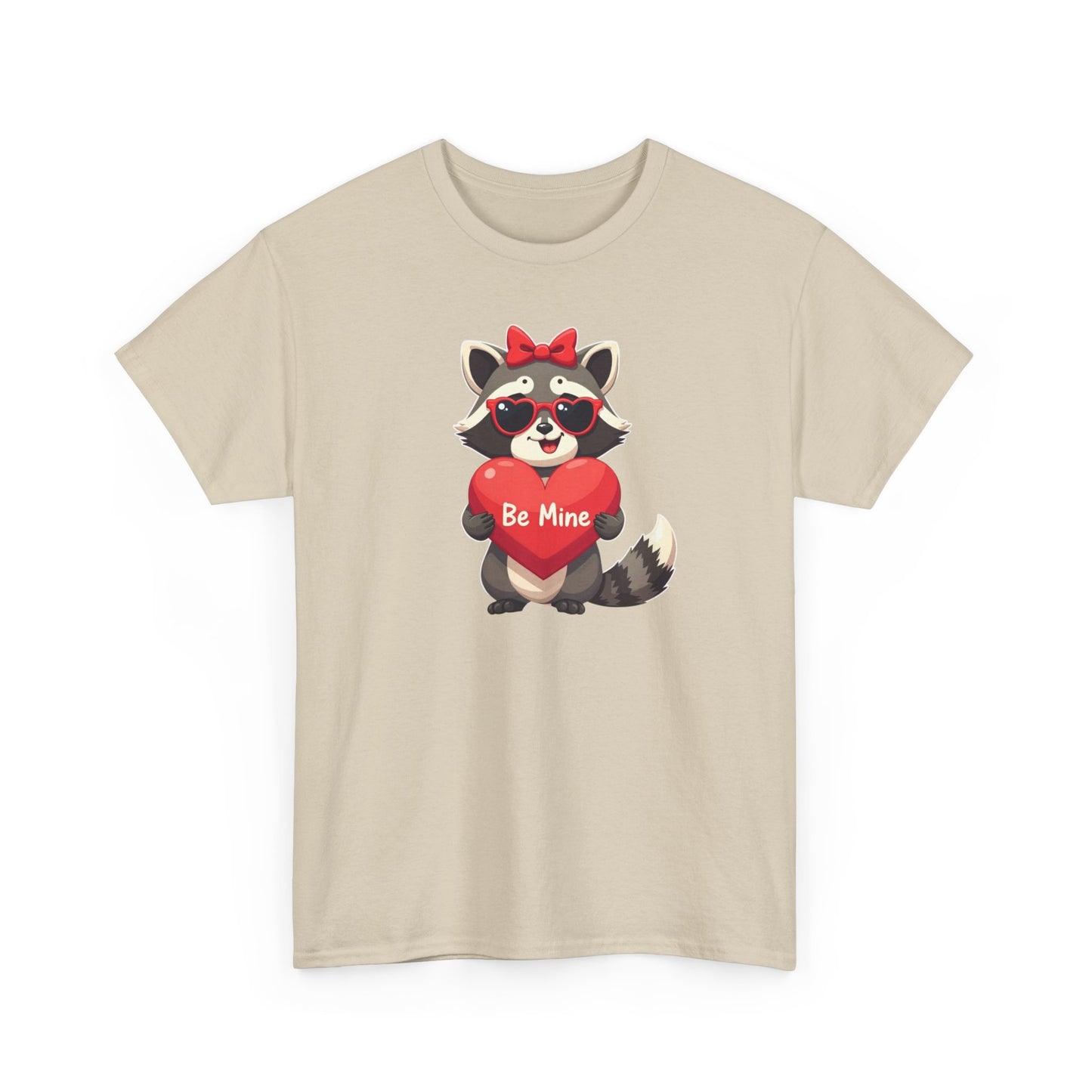 Raccoon Valentines Unisex Heavy Cotton Tee