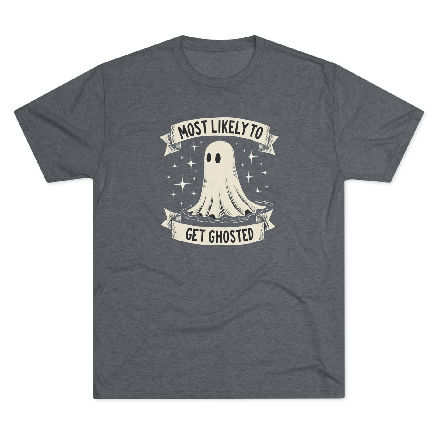 Most Likely To Get Ghosted T-Shirt — Cute Retro Ghost Halloween Tee