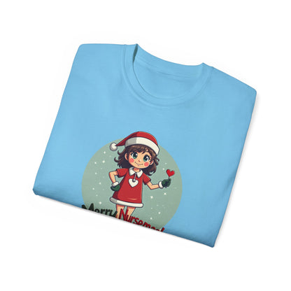 Nurse Christmas Tee — "Merry Nursemas!" Holiday Nurse T-Shirt