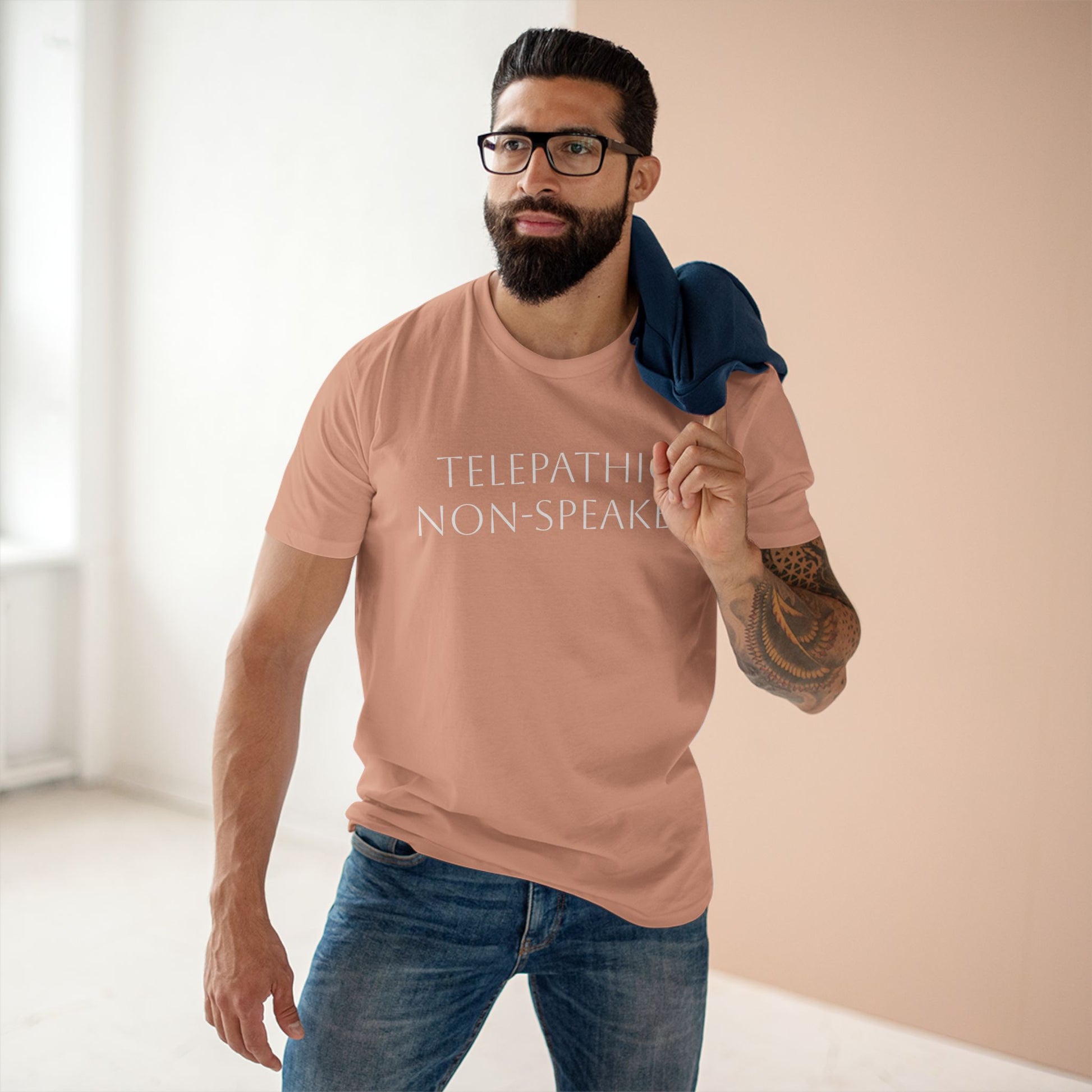 Telepathic Non-Speaker, Adult Staple Tee - Psychonaut Swag